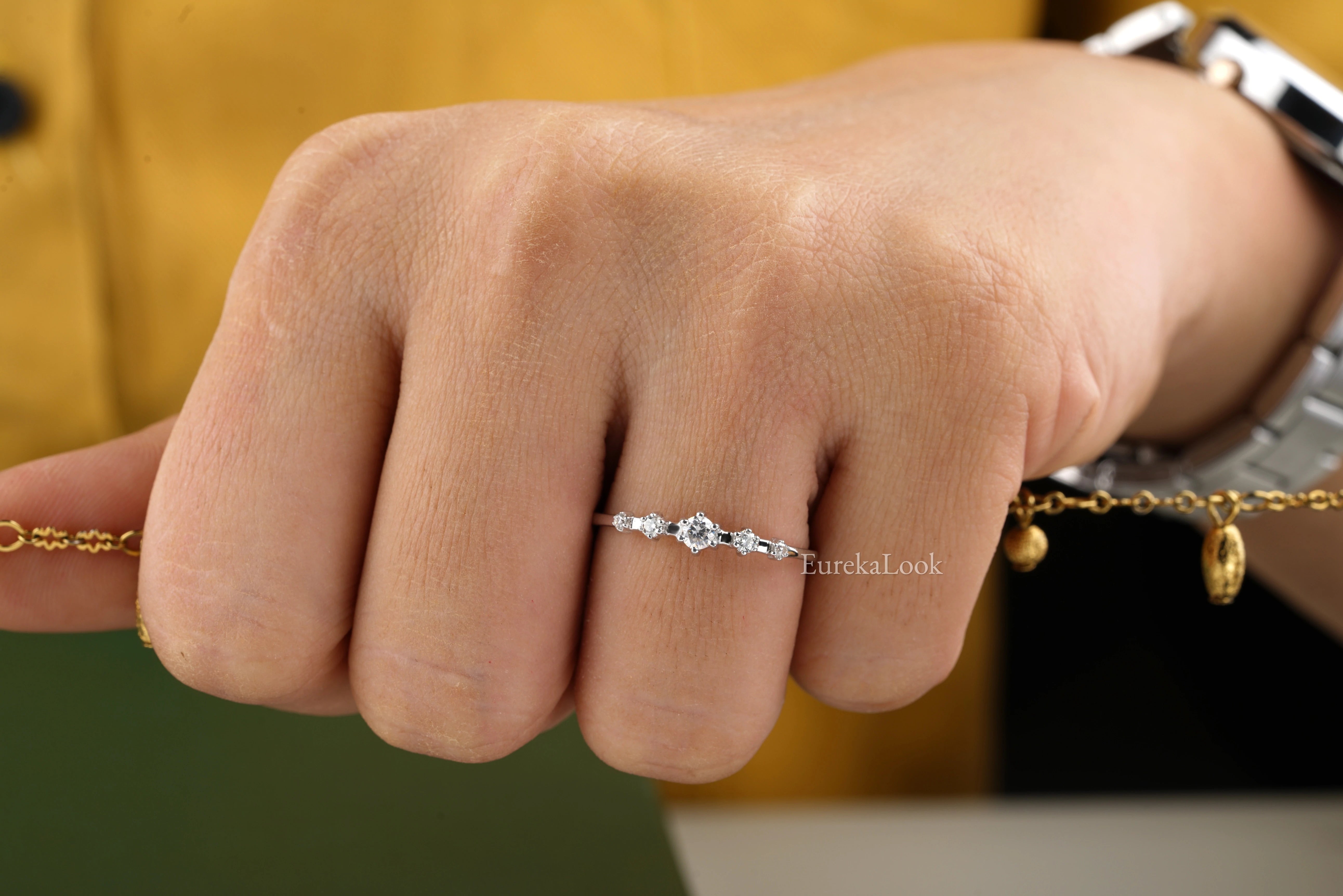 Simple and Elegant Minimalist Engagement Ring Less Is More