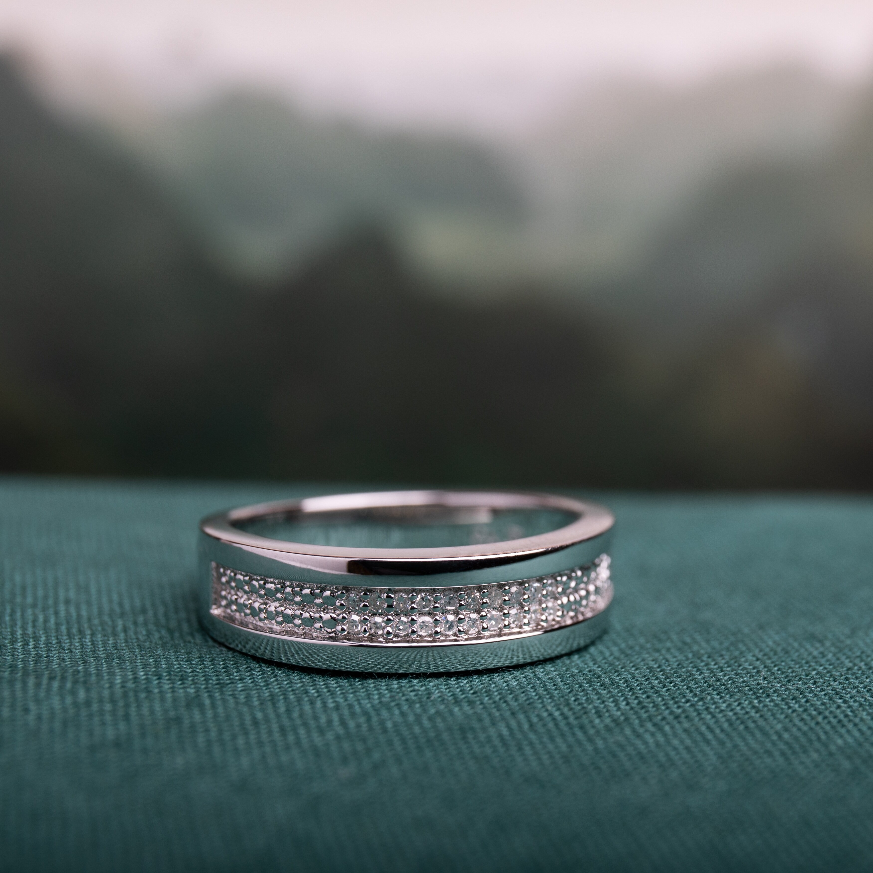 White Gold Wedding Band White Gold Wedding Band