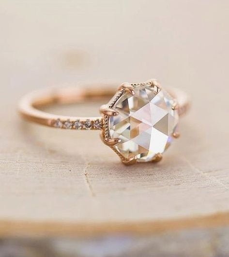 Rose Cut Engagement Ring Rose Cut Engagement Ring
