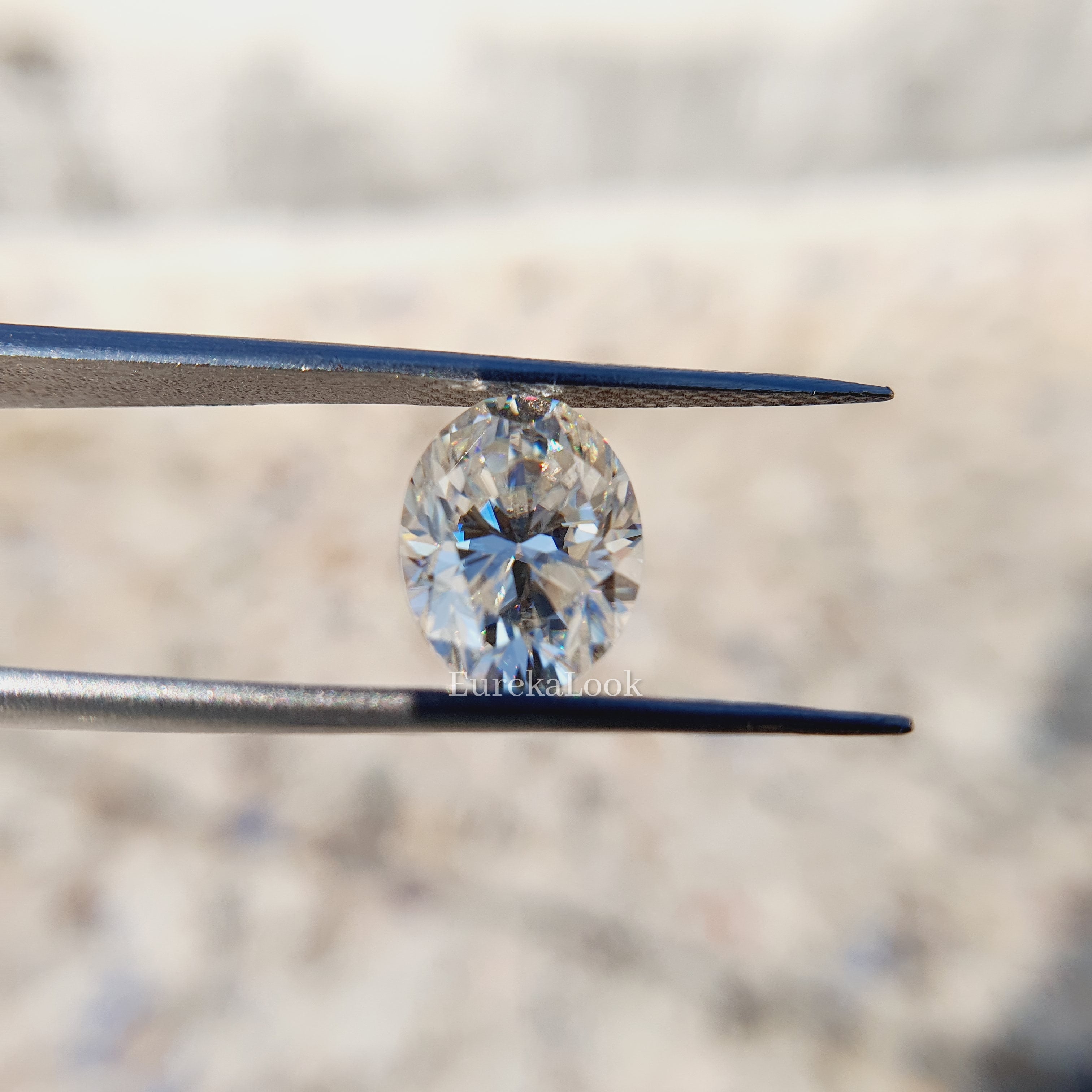1.32CT Oval Cut Moissanite Diamond - Eurekalook