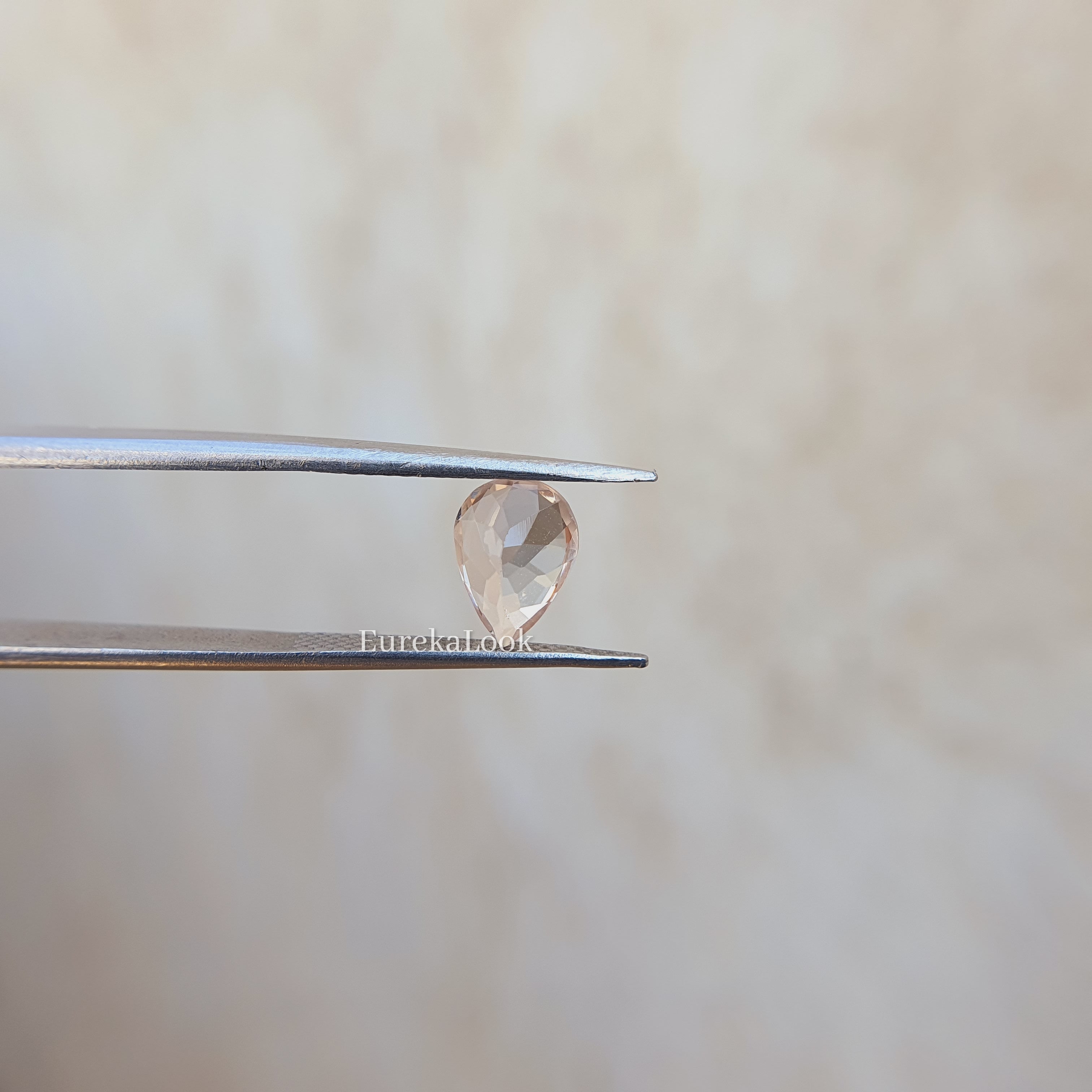 1.93CT Pear cut Morganite Diamond Engagement Ring - Eurekalook