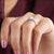 Pear Cut Salt and Pepper Moissanite Diamond Wedding Ring - Eurekalook