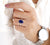 White Gold Oval Cut Blue Sapphire Engagement Ring - Eurekalook