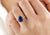Vintage Old Mine Cushion Cut Blue Sapphire Engagement Ring - Eurekalook