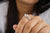 Vintage 0.90 CTW Baguette Cut Pave Set Moissanite Engagement Ring - Eurekalook