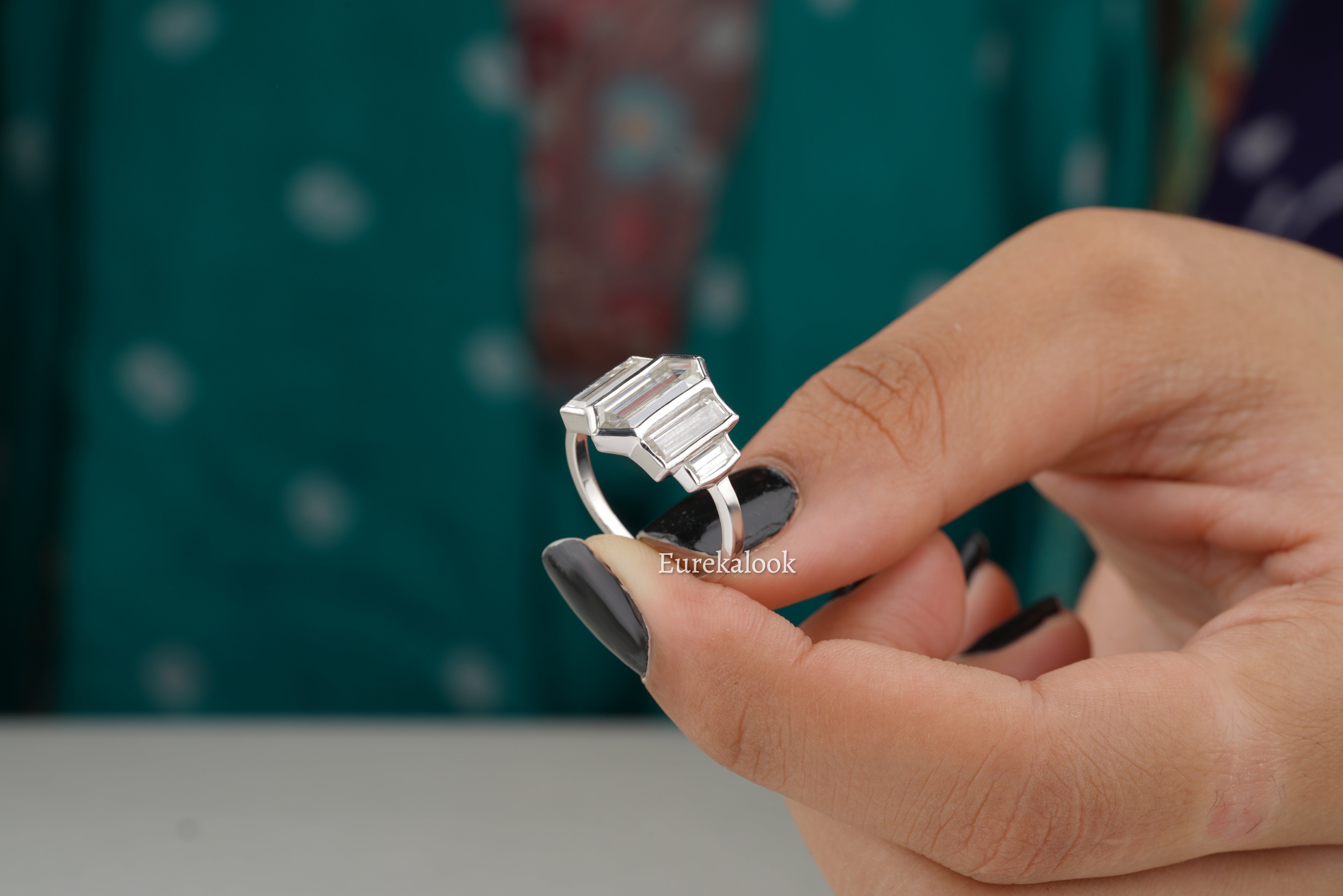 Dutch Marquise Cut White Gold Engagement Ring - Eurekalook