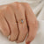Antique Pear Shaped Salt And Pepper Diamond Wedding Ring - Eurekalook