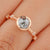 Rose Cut Salt and Pepper Diamond Engagement Ring - Eurekalook