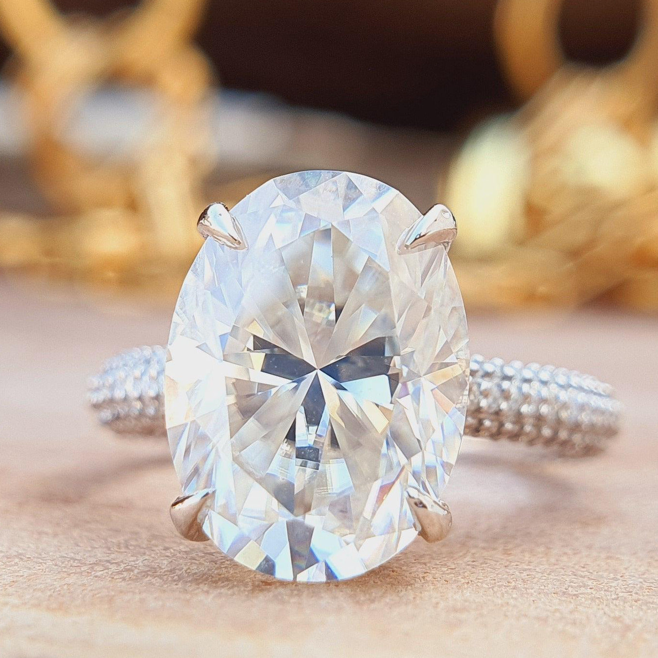 Classic Oval Cut Moissanite Engagement Ring – Eurekalook