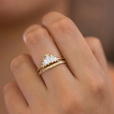 Unique Bridal Ring Set