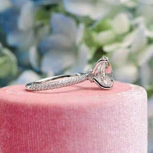 Pave Set Engagement Ring