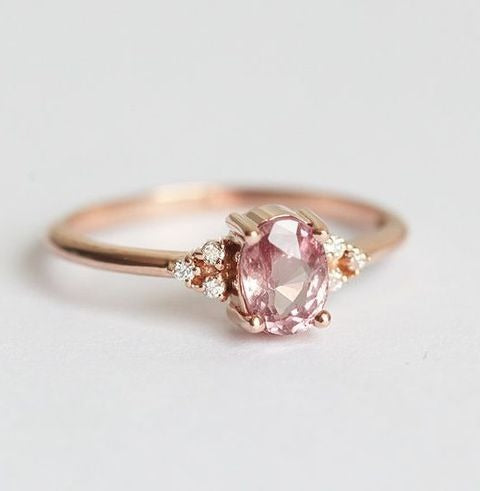 Pink Diamond Ring