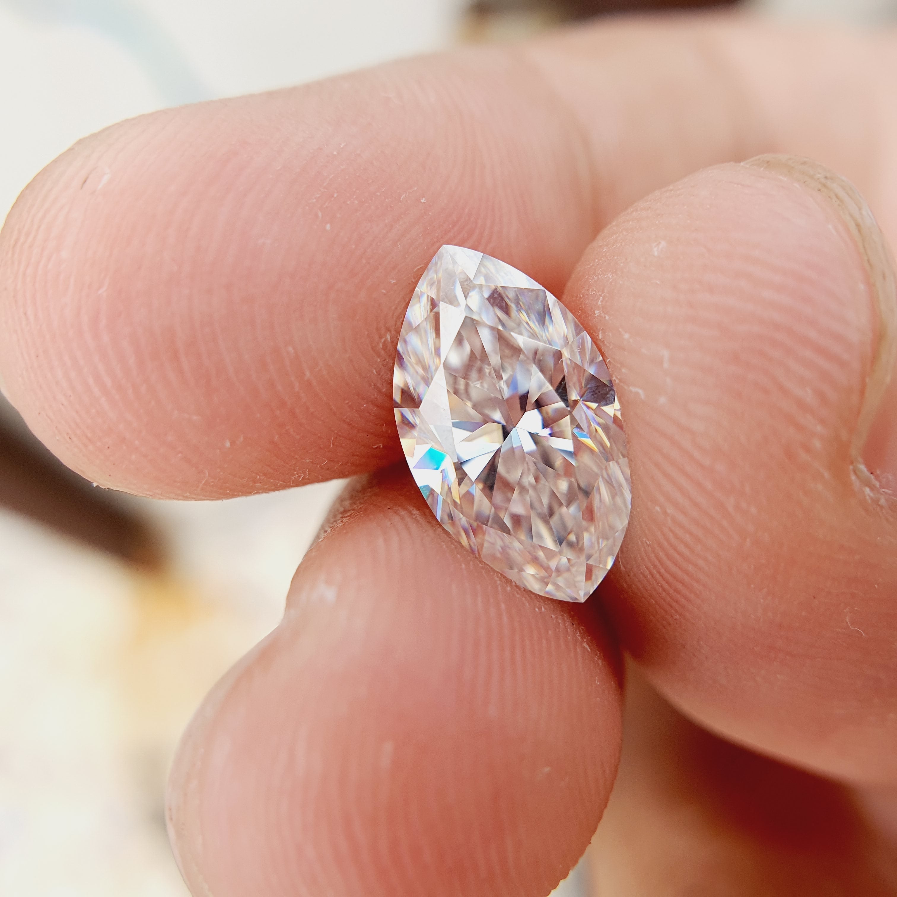 1.50CT Loose MarquiseCut Colorless Moissanite - Eurekalook