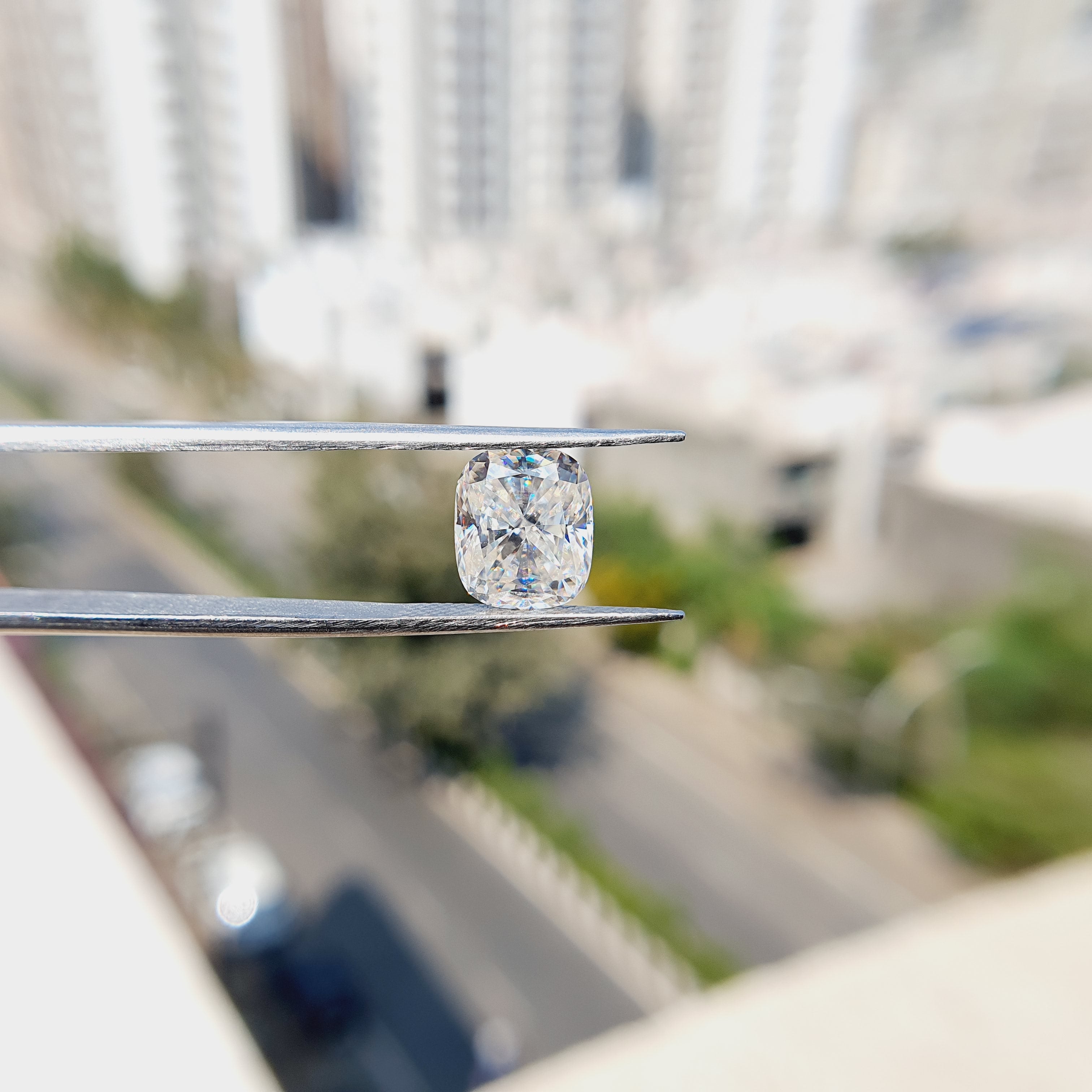 9*8mm Elongated Cushion Cut Moissanite - Eurekalook