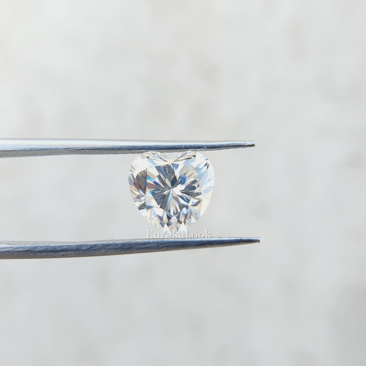8.00MM Unique Heart Cut Colorless Moissanite Stone. – Eurekalook