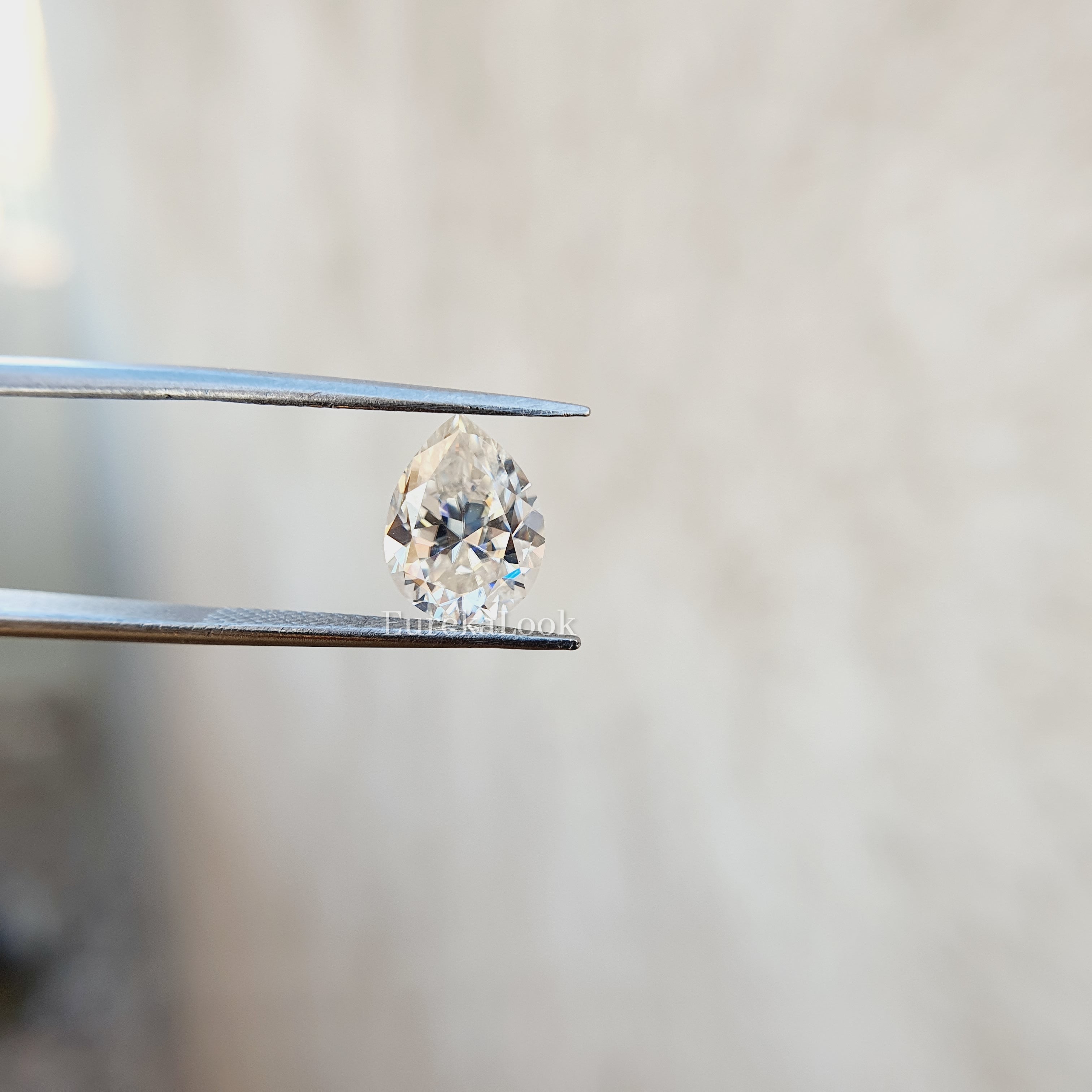 1.0CT Pear Cut Loose Moissanite Stone - Eurekalook