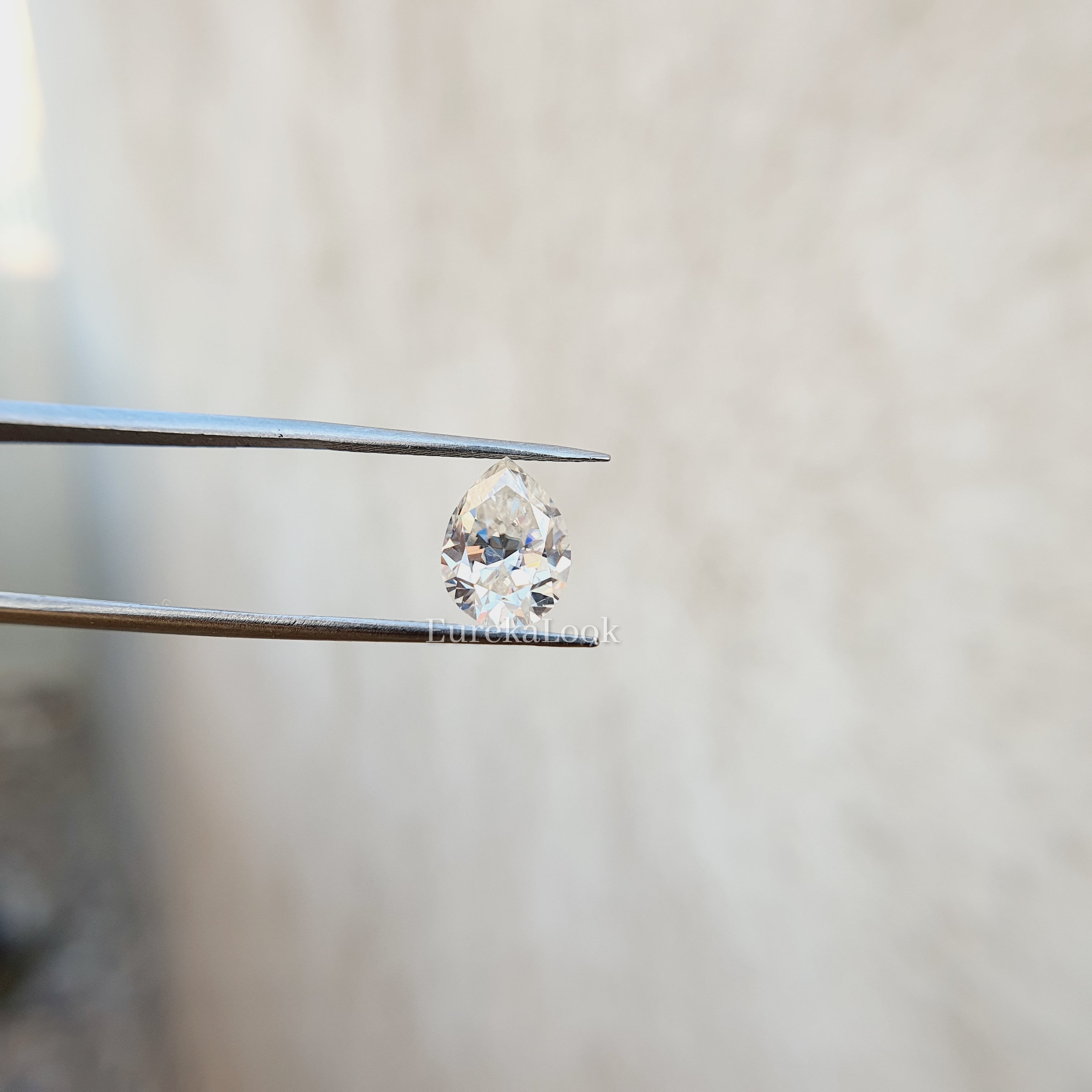 1.0CT Pear Cut Loose Moissanite Stone - Eurekalook