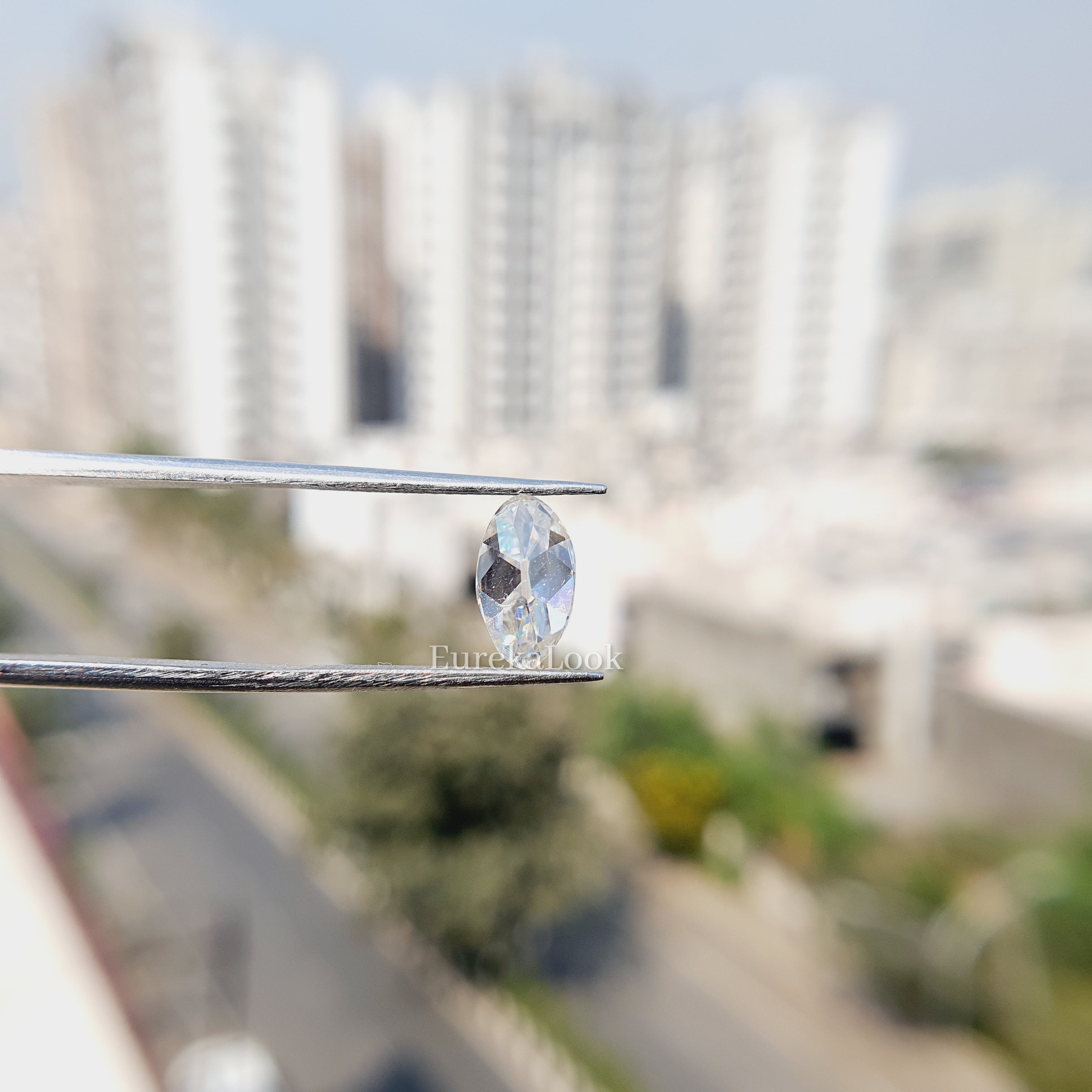 1.20CT Moval Cut Loose Moissanite Stone - Eurekalook
