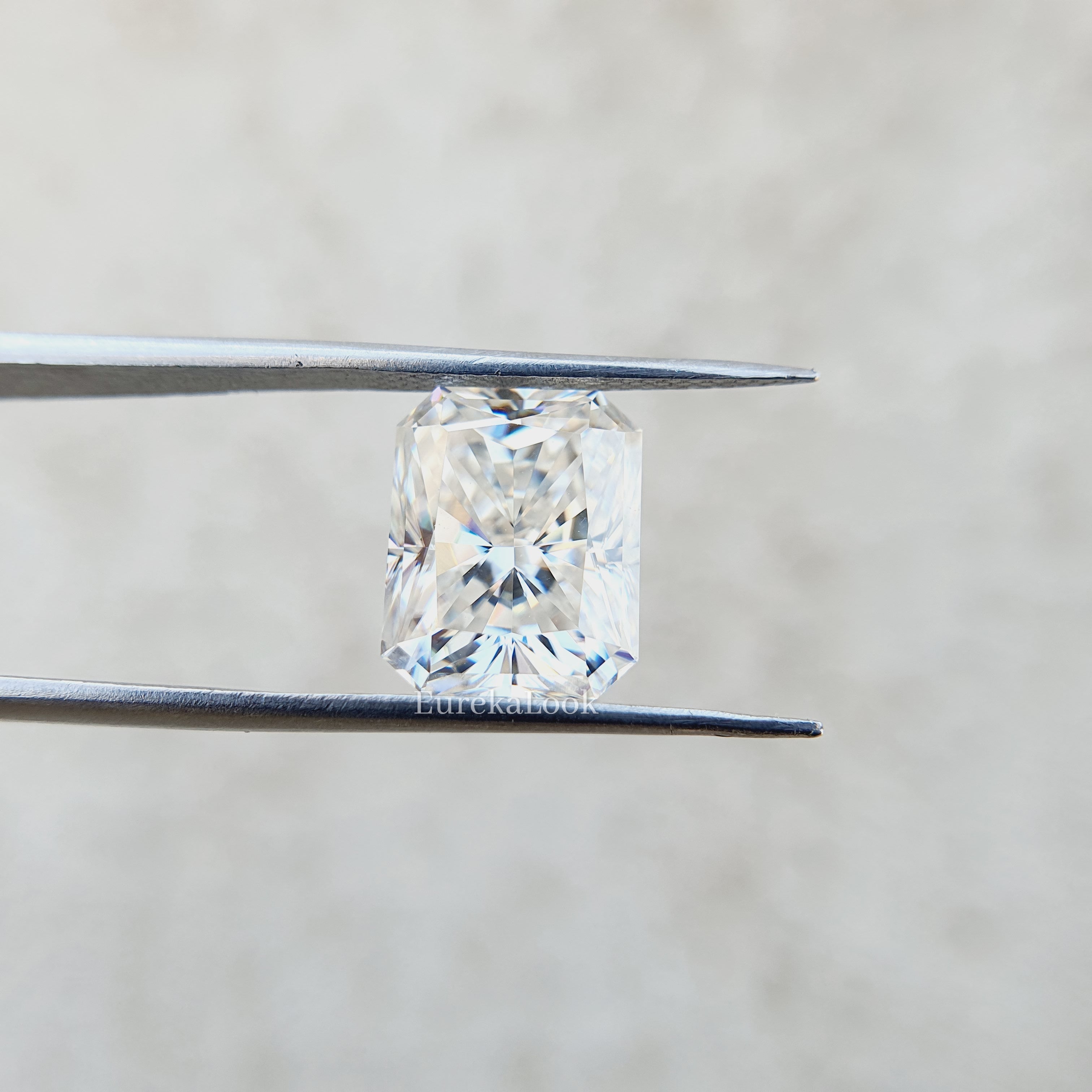 2.50CT Radiant Cut Loose Moissanite Colorless Stone - Eurekalook