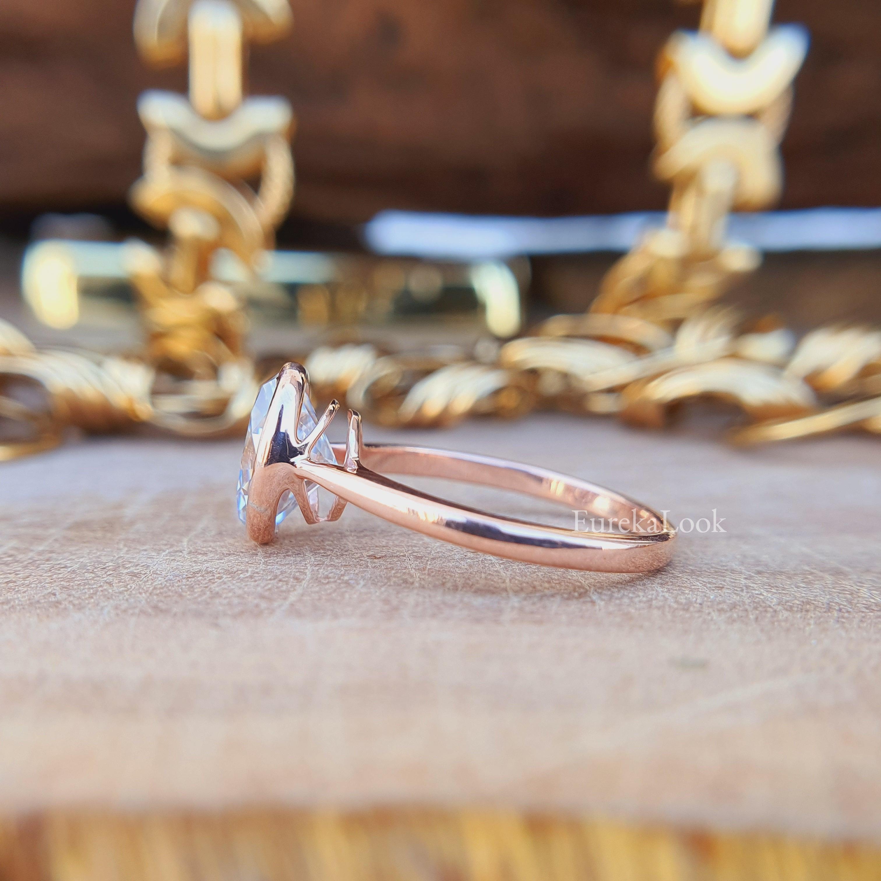 2 CT Oval Cut Bezel Set Moissanite Engagement Ring