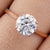 Simple 1.50 CT Round Cut Moissanite Hidden Halo Wedding Ring - Eurekalook