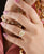 Radiant Cut Yellow Moissanite Three Stone Engagement Ring - Eurekalook