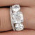 Classic Three Stone Moissanite Bridal Ring Set - Eurekalook