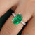 4.48 CTW Oval Cut Emerald Vintage Wedding Ring For Women - Eurekalook