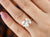 Two-Stone Pear and Marquise-Cut Moissanite Bridal Ring - Eurekalook