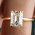 2.5CT Emerald Cut Moissanite Solitaire Engagement Ring - Eurekalook