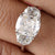 Elongated Cushion Cut Moissanite Three Stone Engagement Ring - Eurekalook