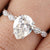 2.00 CT Pear Cut Hidden Halo Moissanite Solitaire Engagement Ring - Eurekalook