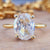 1.70 CT Oval Rose Cut Moissanite Engagement Ring - Eurekalook