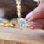 1.70 CT Oval Rose Cut Moissanite Engagement Ring - Eurekalook