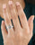 Classic 6.58 CTW Emerald Cut Moissanite Three Stone Engagement Ring - Eurekalook