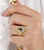 Salt and Pepper Kite Cut Diamond Moissanite Ring - Eurekalook