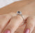 Old Mine Cushion Cut Grey Moissanite Engagement Ring - Eurekalook