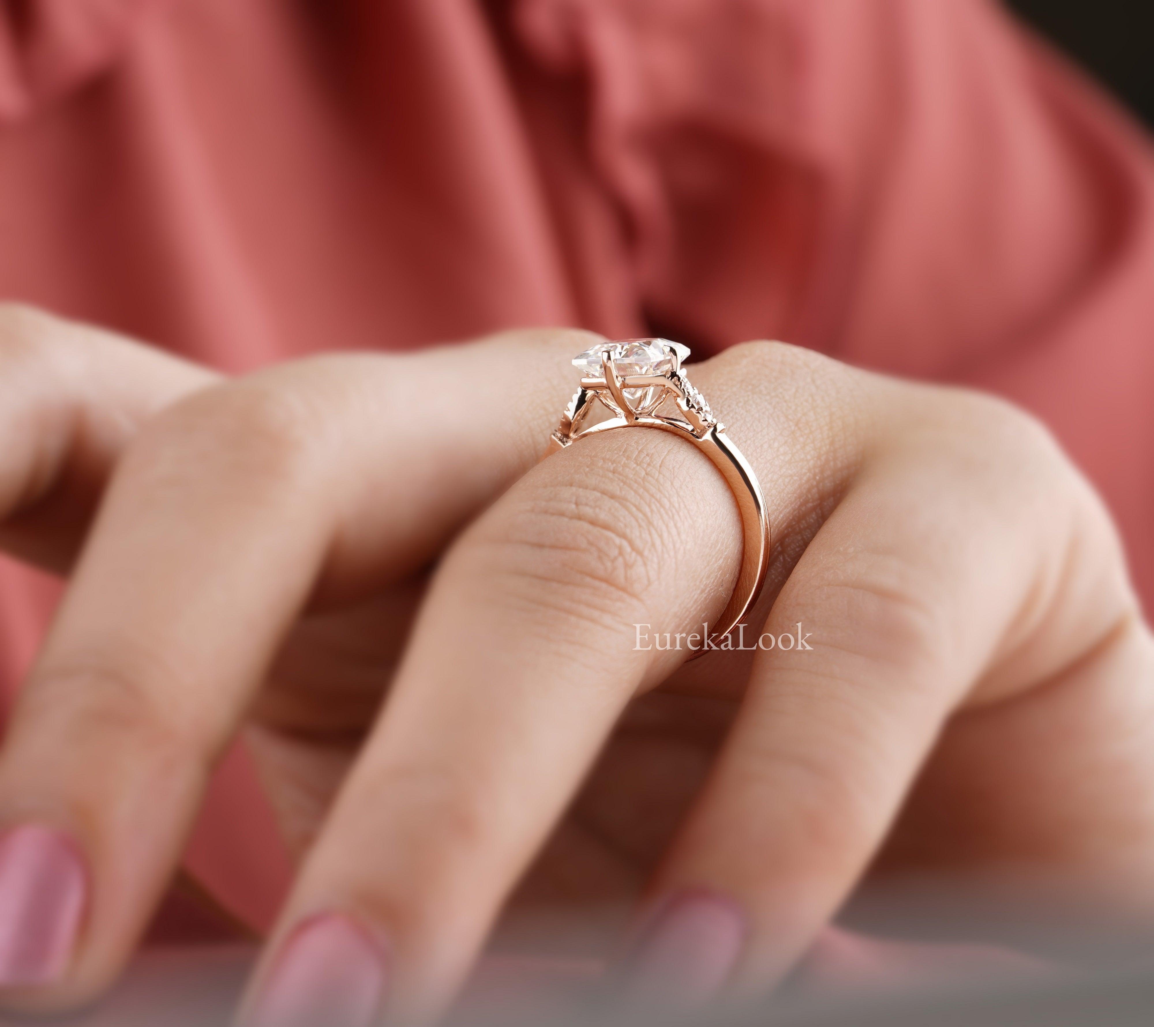Antique Radiant Cut Moissanite Engagement Ring - Eurekalook