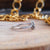 0.82 CTW Pear cut salt and pepper Moissanite Wedding Ring - Eurekalook