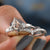 Unique Kite Cut Morganite Engagement Ring Set - Eurekalook