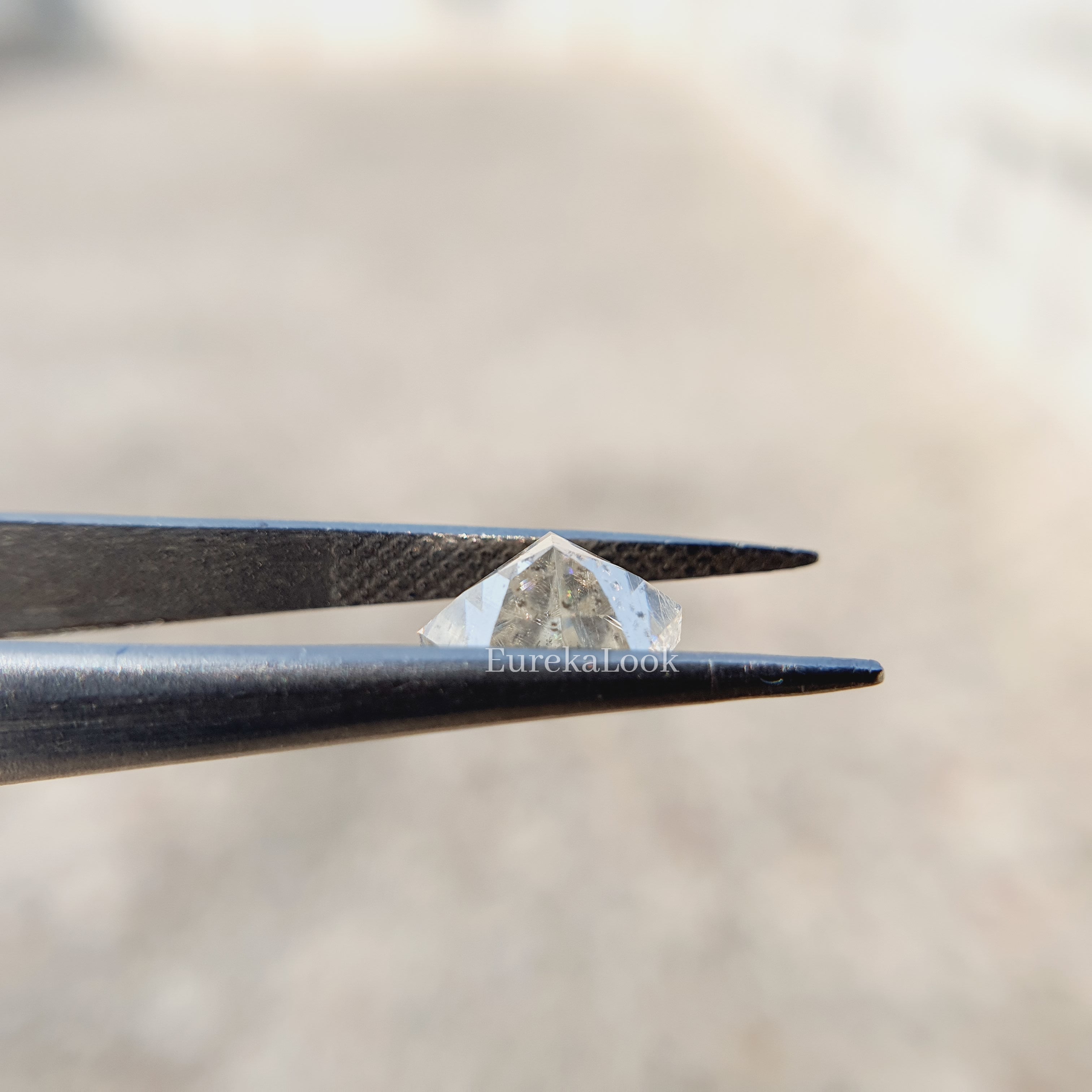 Salt and Pepper Shield Cut Moissanite Engagement Diamond - Eurekalook
