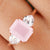 Emerald Cut Rose Quartz  Engagement Ring - Eurekalook