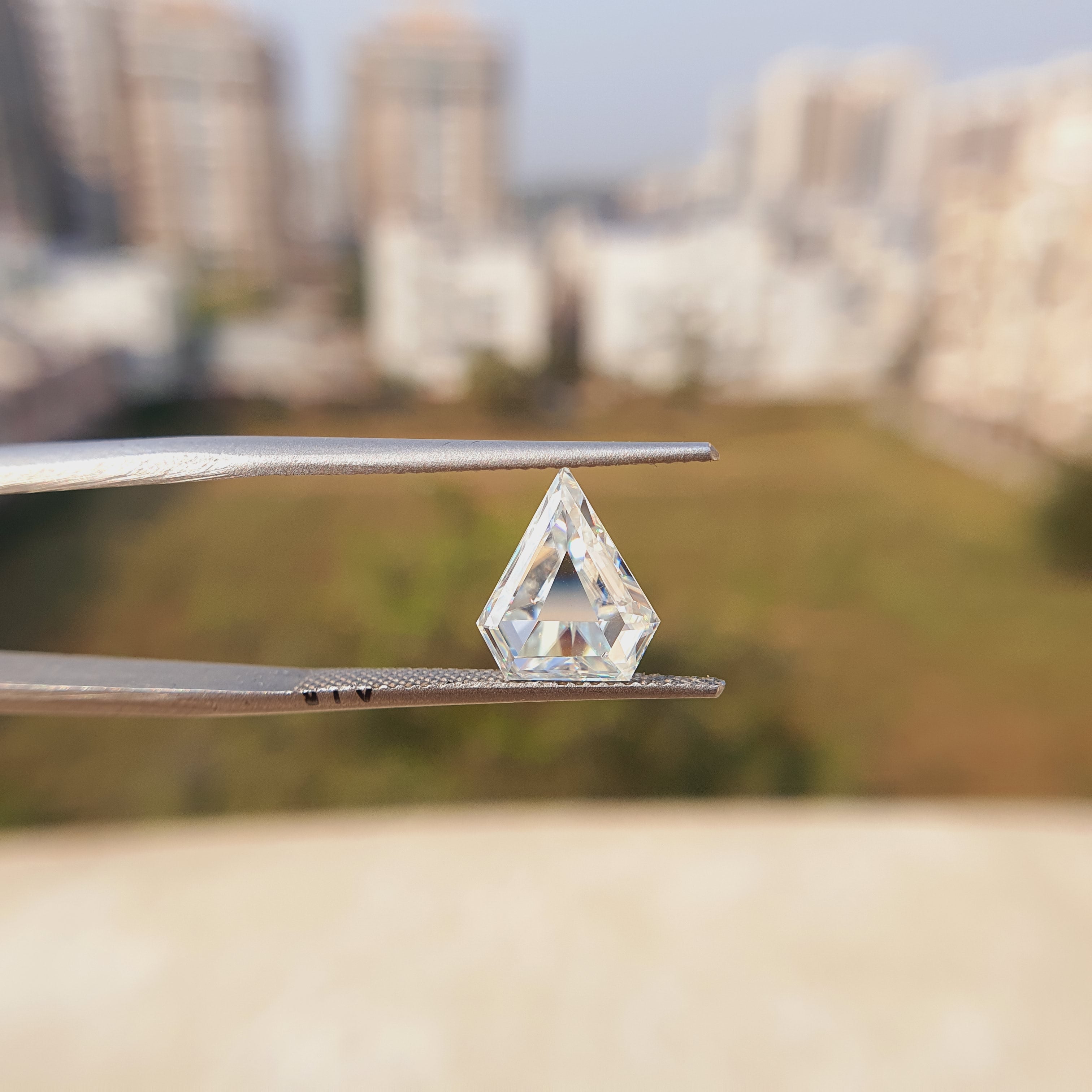 2 CT Shield Cut Loose Moissanite Diamond - Eurekalook