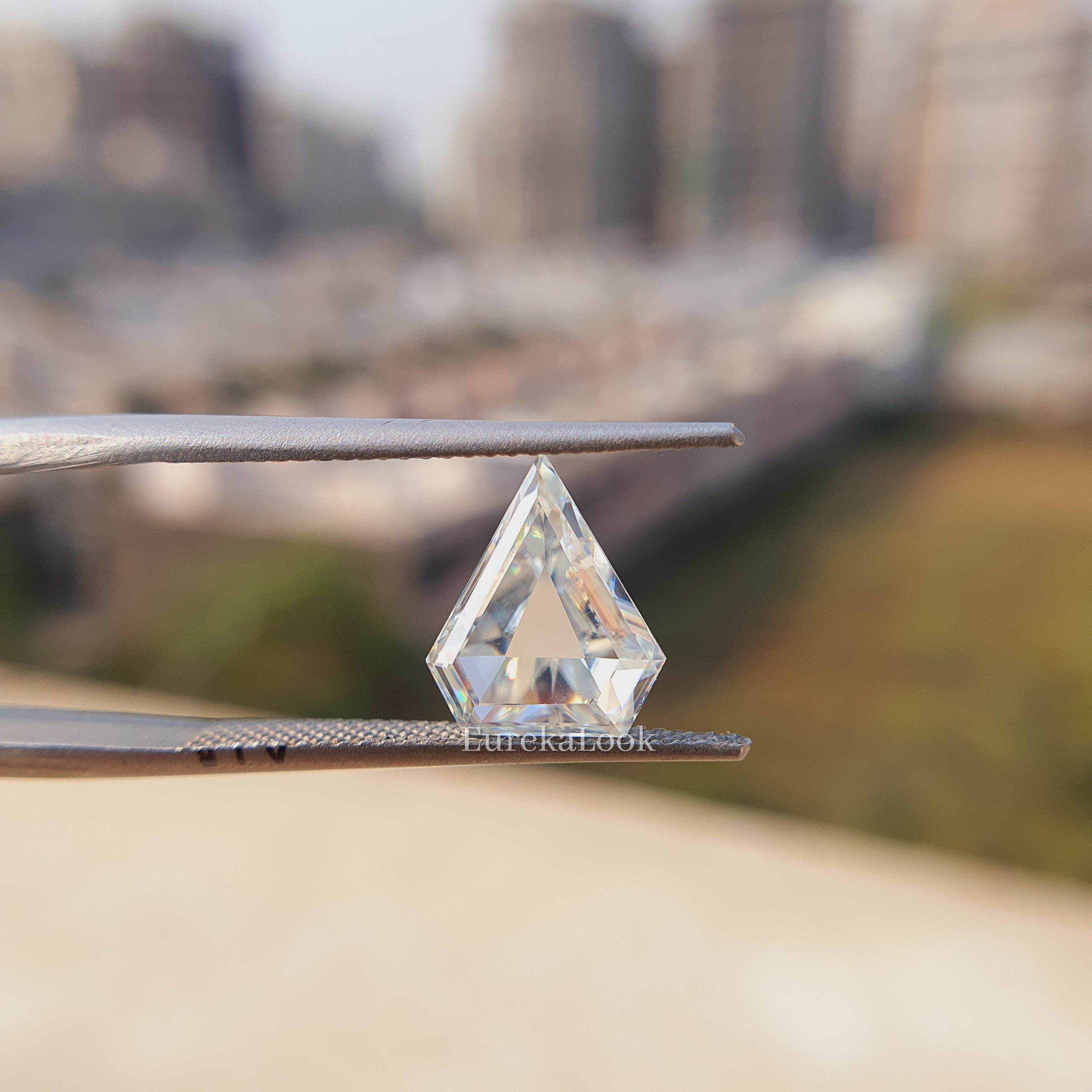2 CT Shield Cut Loose Moissanite Diamond - Eurekalook