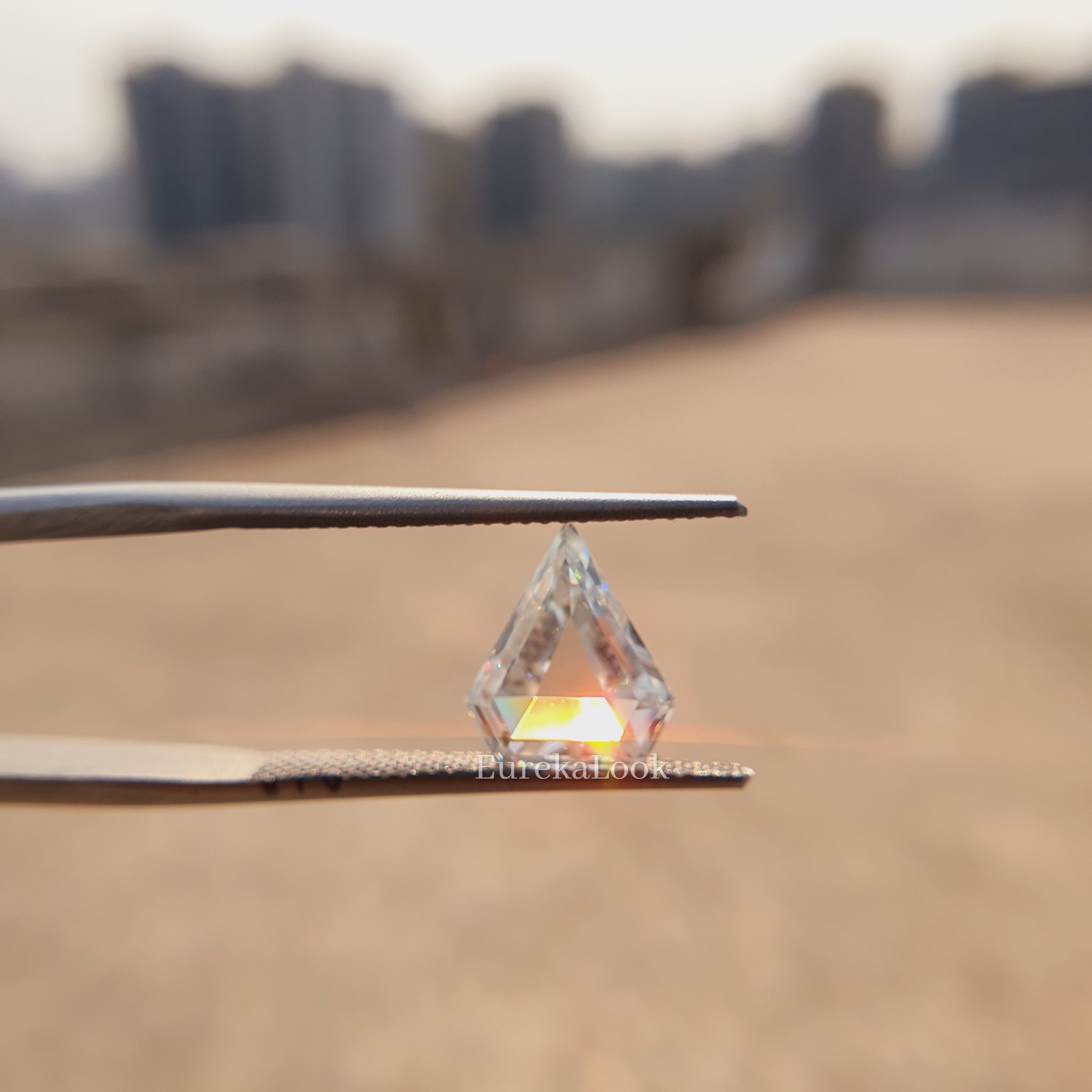 2 CT Shield Cut Loose Moissanite Diamond - Eurekalook