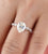 2.00 CT Pear Cut Hidden Halo Moissanite Solitaire Engagement Ring - Eurekalook