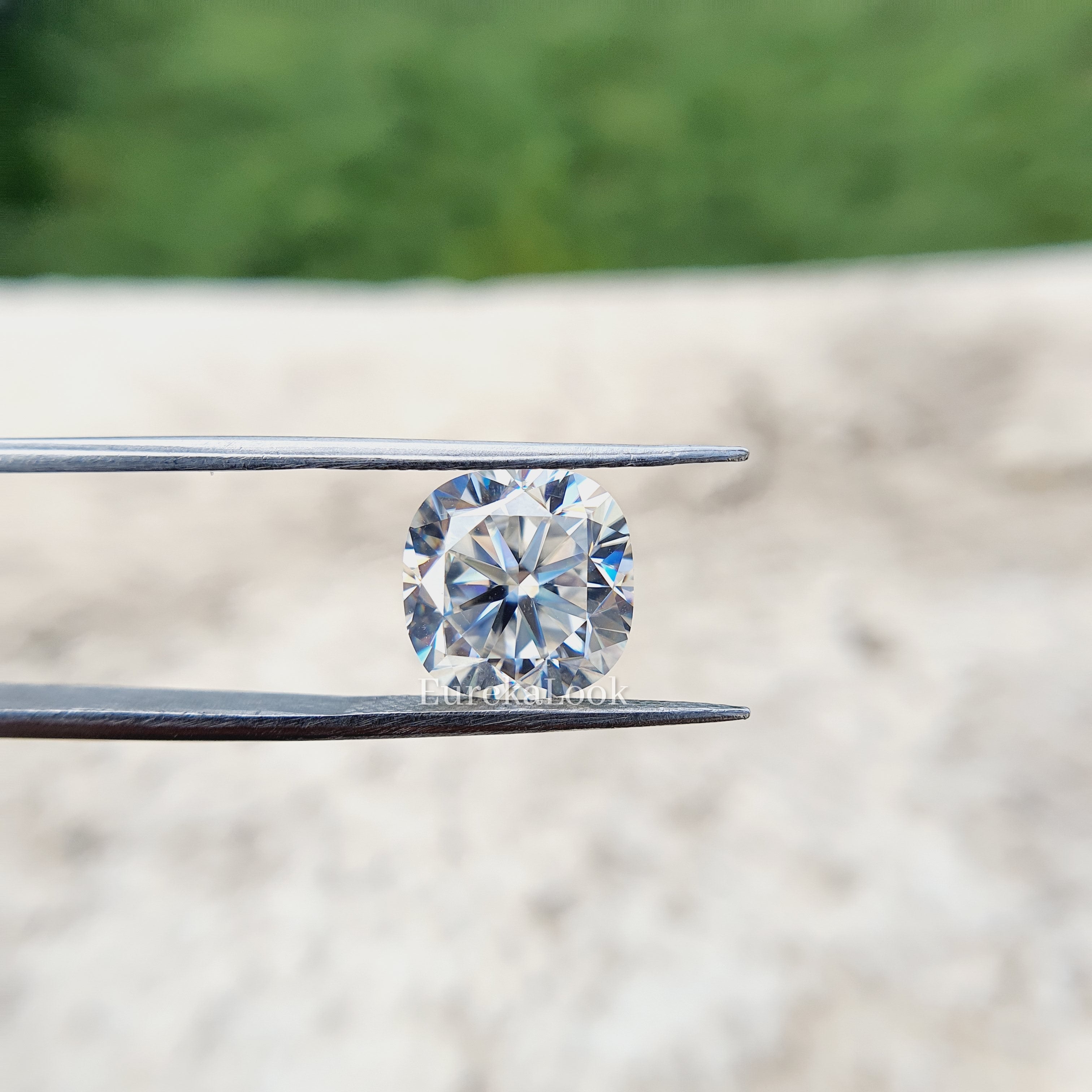 Heart And Arrow Cushion Cut Loose Moissanite Stone - Eurekalook