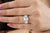 Classic Three Stone Moissanite Bridal Ring Set - Eurekalook