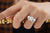Classic Three Stone Moissanite Bridal Ring Set - Eurekalook
