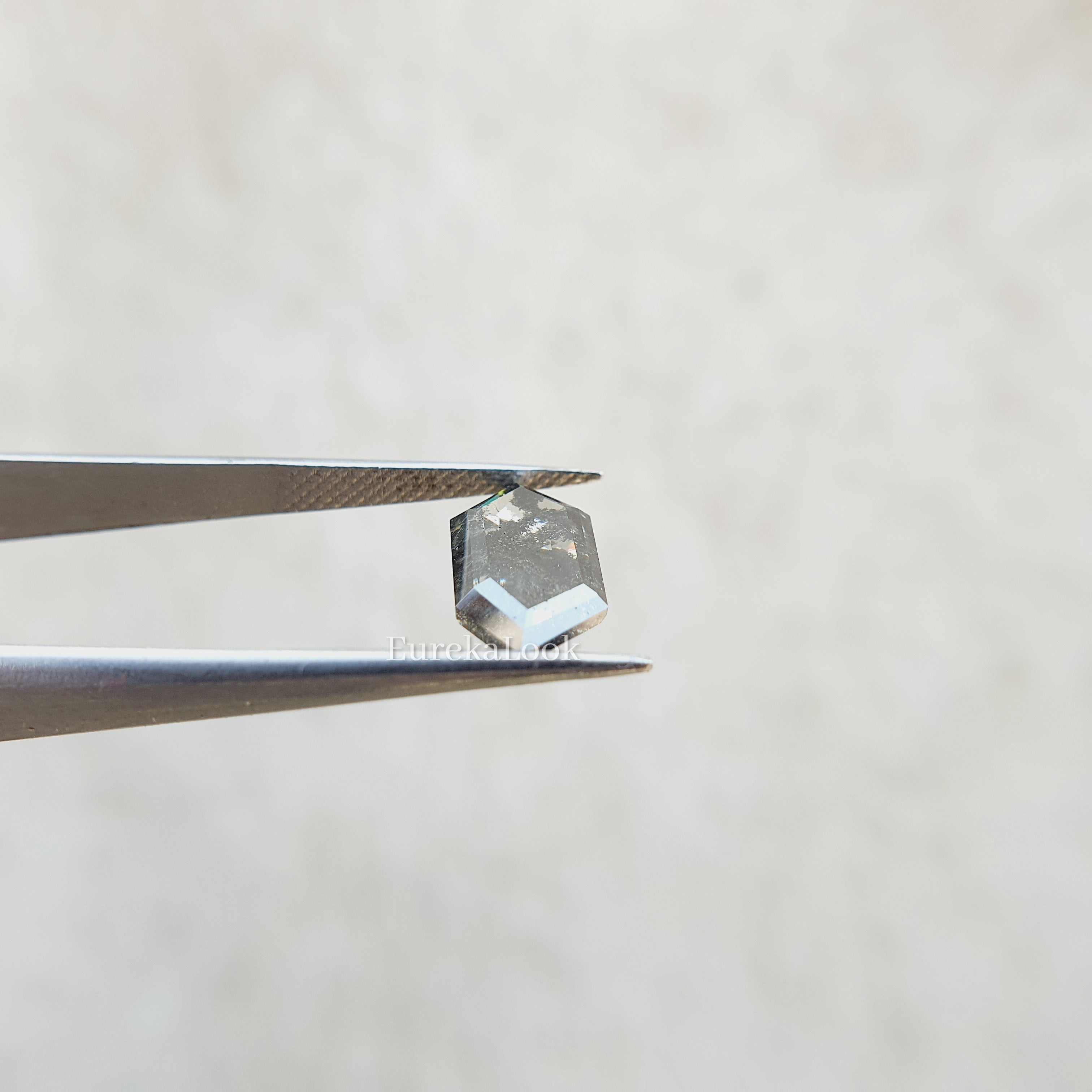 2.69CT Hexagon Cut Salt And pepper Moissanite Diamond - Eurekalook